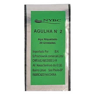 Agulha mão n.02 nybc c/ 20 unds