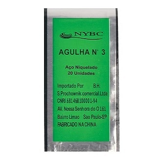 Agulha mão n.03 nybc c/ 20 unds