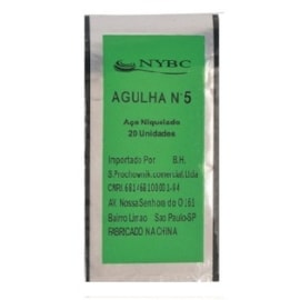Agulha mão n.04 nybc c/ 20 unds Agulha mão n.04 nybc c/ 20 unds