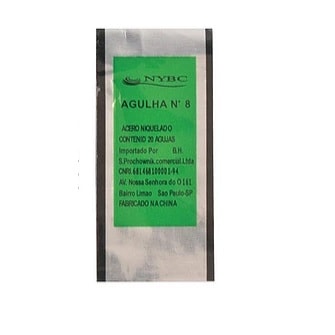 Agulha mão n.08 nybc c/ 20 unds