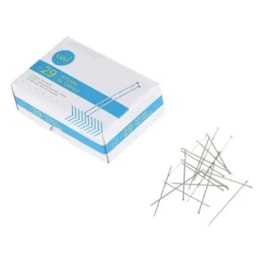 Alfinete cabeça aço niquelado  luli - n. 29 - 3 cm  c/ 50 grs Alfinete cabeça aço niquelado  luli - n. 29 - 3 cm  c/ 50 grs