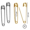 Alfinete segurança 00 - 1,7 cm c/ 100 unds Alfinete segurança 00 - 1,7 cm c/ 100 unds