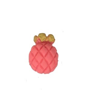 Aplic. plastico abacaxi rosa - aprox. 1.5 cm  c/ 10 unds