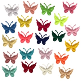 Aplicação borboleta prensada - 2.5 x 3 cm c/ 50 unds
