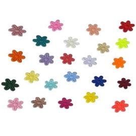 Aplicação flor prensada - aprox. 1.5 cm  c/ 100 unds