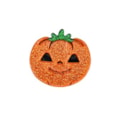 Aplique acrílico abóbora halloween   4  x 4 cm  - c/ 3 unds