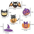 Aplique e.v.a halloween c/12 unds 
