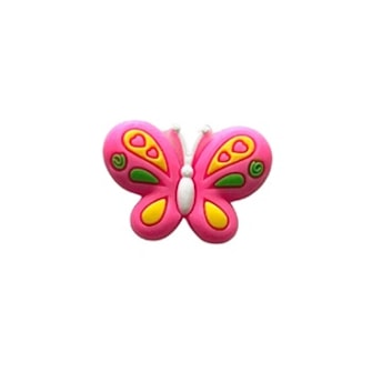 Aplique emborrachado borboleta pink - 2 x 2,5 cm  c/ 10 unds 