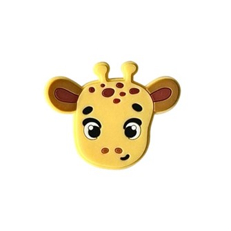 Aplique emborrachado cabeça girafa - 4 x 5 cm c/ 5 unds