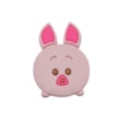 Aplique emborrachado carinha porquinho - 3 x 4 cm c/ 10 unds