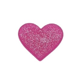 Aplique emborrachado coração glitter - 3 x 4 cm c/ 5 unds Aplique emborrachado coração glitter - 3 x 4 cm c/ 5 unds