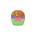 Aplique emborrachado cupcake - 3 x 3.5 cm c/ 5 unds