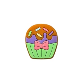 Aplique emborrachado cupcake - 3 x 3.5 cm c/ 5 unds