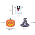 Aplique emborrachado j.m halloween c/ 10 unds 