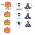 Aplique emborrachado j.m - halloween  c/ 10 unds - sortido (4 abobora , 3 chapeu , 3 fantasma) Aplique emborrachado j.m - halloween  c/ 10 unds - sortido (4 abobora , 3 chapeu , 3 fantasma)