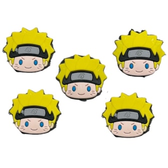 Aplique emborrachado naruto 3,5 x 4,5 cm c/ 10 unds