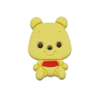 Aplique emborrachado ursinho amarelo - 3.5 x 2.5 cm c/ 10 unds