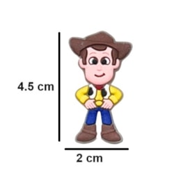 Aplique emborrachado woody - 4.5 x 2.5 cm c/ 10 unds