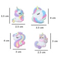 Aplique emborrachado yama unicornio  c/ 5 unds 