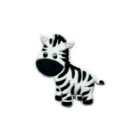Aplique emborrachado zebra corpo inteiro - 5 x 2 cm c/ 10 unds