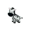 Aplique emborrachado zebra corpo inteiro - 5 x 2 cm c/ 5 unds