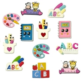 Aplique escolar c/ 10 unds 