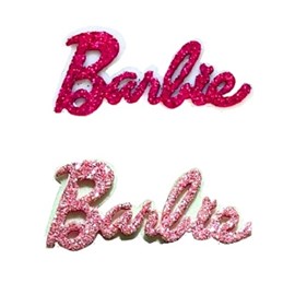 Aplique nome  barbie e.v.a - 5 x 2 cm c/ 5 unds