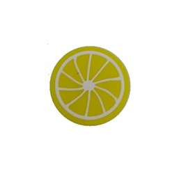 Aplique silicone limão as-111 tam. aprox. 2.50 cm pct c/ 10 unds
