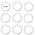 Argola acrilica cristal n.20 diametro 20mm c/ 144 pcs