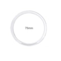 Argola acrilica  cristal n. 75 diametro 75mm c/ 36 pcs