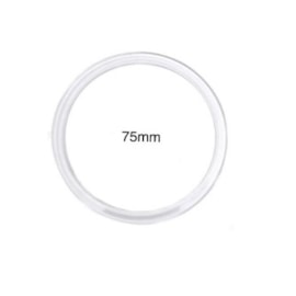 Argola acrilica  cristal n. 75 diametro 75mm c/ 36 pcs