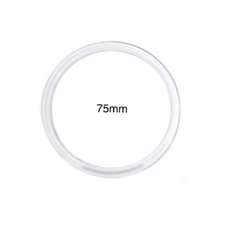 Argola acrilica  cristal n. 75 diametro 75mm c/ 36 pcs