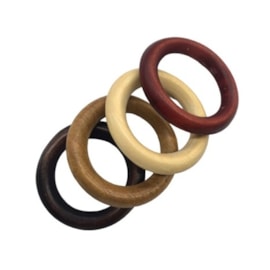 Argola madeira rrl n.1 diametro 32 mm  c/ 50 unds