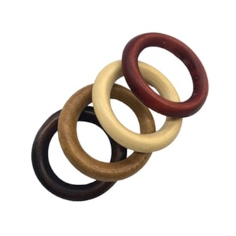 Argola madeira rrl n.1 diametro 32 mm  c/ 50 unds