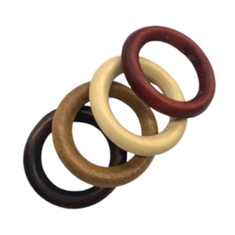 Argola madeira rrl n.2 diametro 50 mm cm c/ 25 unds