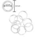 Argola plastica ritas  diametro 15 mm pct  c/ 144 unds