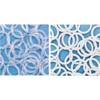 Argola plastica ritas diametro: 30 mm pct c/ 72 unds