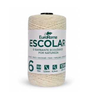 Barbante euroroma escolar 4/6 -  -101 mts -100grs