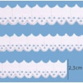 Bordado em algodão luli 111958 larg.: 2.3 cm  c/ 13.7 mts Bordado em algodão luli 111958 larg.: 2.3 cm  c/ 13.7 mts