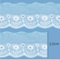Bordado luli misto ref. 5001 - 5 cm c/ 13.7 mts