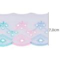 Bordado luli ref. 7502 multicor - 7 cm  c/ 13,7 mts
