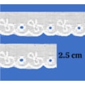 Bordado poliester luli ref. 2505-  larg 2,5 cm  c/ 13,70 mts