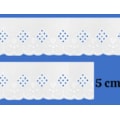 Bordado poliester luli ref. 5010-  larg 5,0 cm  c/ 13,70 mts