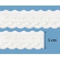 Bordado poliester luli ref. 5011-  larg 5,0 cm  c/ 13,70 mts