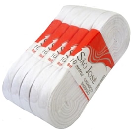 Cadarço algodão sarjado  ref.03008 - 8 mm  - 5 peças c/ 10 mts Cadarço algodão sarjado  ref.03008 - 8 mm  - 5 peças c/ 10 mts