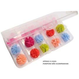 Caixa organizadora plastico ut 896 -17 x 9 -7x 2 cm - 15 divisórias