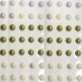 Cartela adesiva girassol 12 mm c/ 45 unds Cartela adesiva girassol 12 mm c/ 45 unds