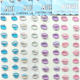 Cartela adesivo ref.ade-con - concha  - 8 mm c/ 50 unds