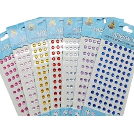 Cartela adesivo strass ref. dia -8 tam. 8 mm c/ 84 unds Cartela adesivo strass ref. dia -8 tam. 8 mm c/ 84 unds