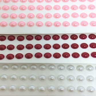 Cartela meia perola adesiva n.08 c/ 140 unds Cartela meia perola adesiva n.08 c/ 140 unds